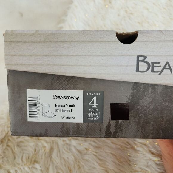 BEARPAW Emma Tall Youth Boots Size 4 - Picture 8 of 9